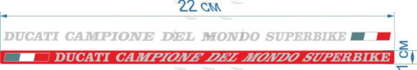 Комплект наклеек DUCATI CAMPIONE-DE-MONDE