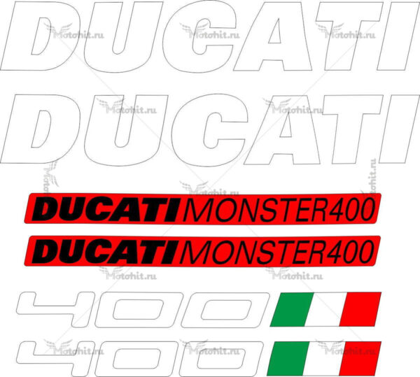 Комплект наклеек DUCATI-400