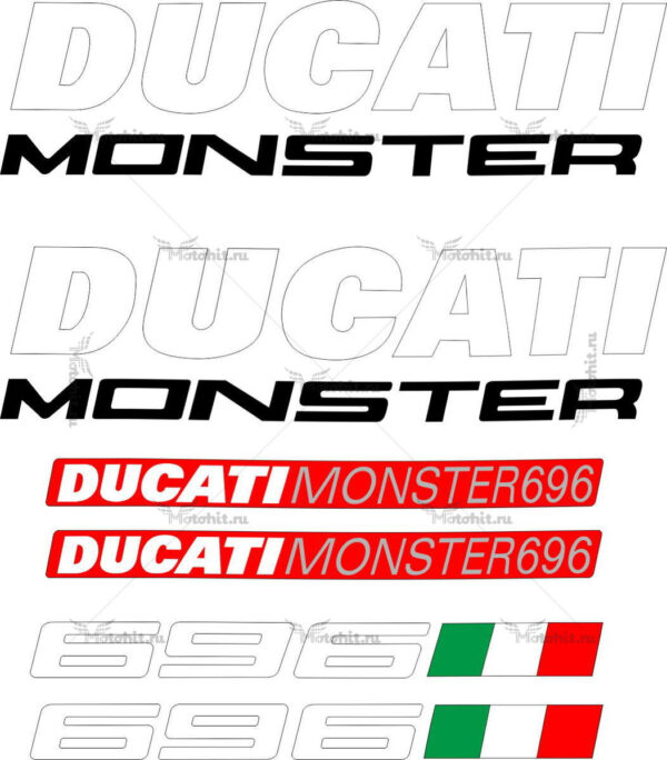 Комплект наклеек DUCATI-696