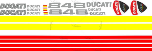 Комплект наклеек DUCATI-848