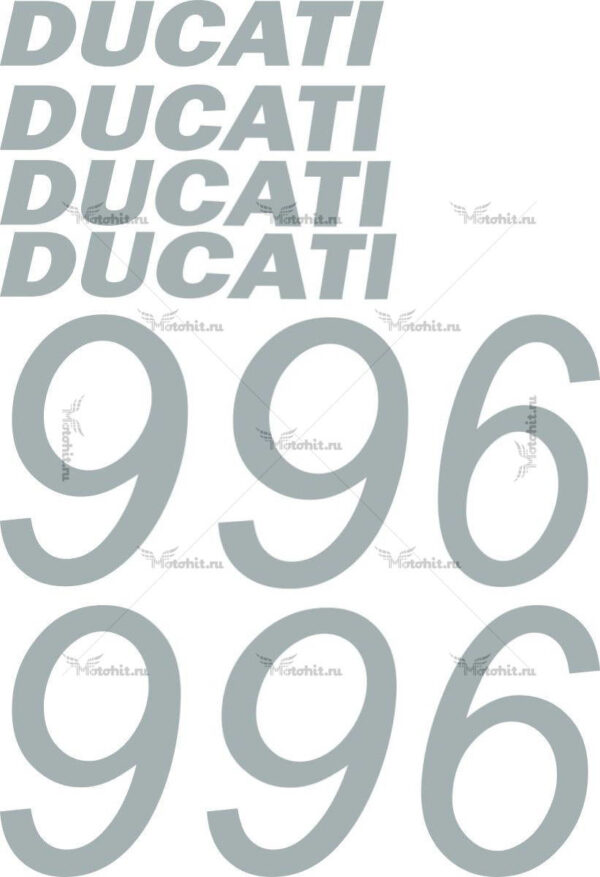 Комплект наклеек DUCATI-996-2