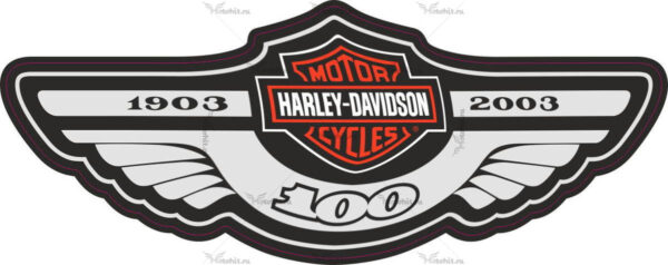 Наклейка HARLEY DAVIDSON 100-ANNIVERSARY