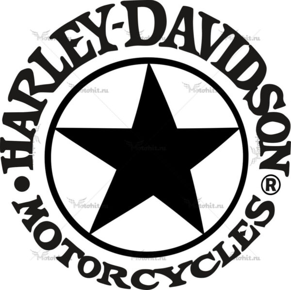 Наклейка HARLEY DAVIDSON STAR