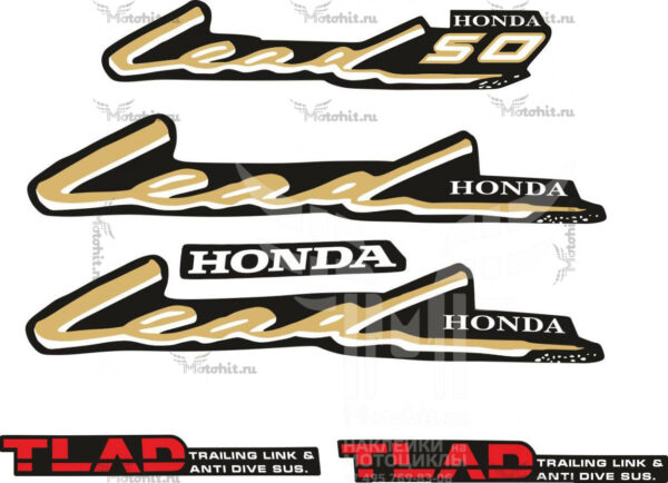 Комплект наклеек на мотоцикл HONDA Lead-50