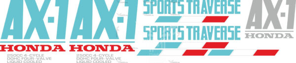 Комплект наклеек Honda AX-1-250 1987-1994 MINT