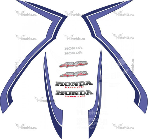Комплект наклеек Honda CB-400 1999-2001 VTEC-1 DARK