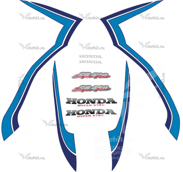 Комплект наклеек Honda CB-400 1999-2001 VTEC-1 Blue
