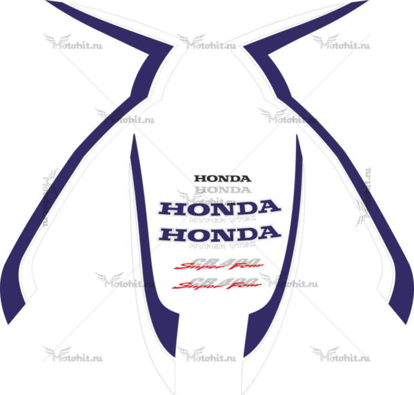 Комплект наклеек Honda CB-400 1999-2001 VTEC-1 FOR-RED
