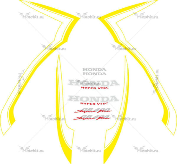 Комплект наклеек Honda CB-400 1999-2001 VTEC-1 GOLD