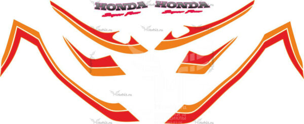 Комплект наклеек Honda CB-1300-SUPER-FOUR 1999 ORANGE