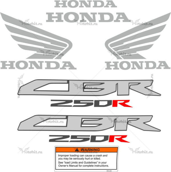 Комплект наклеек Honda CBR-250-RR 2011-2015