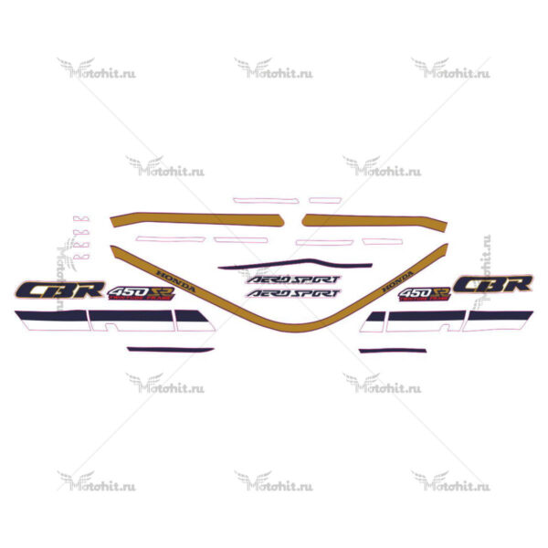 Комплект наклеек Honda CBR-450 1989-1990