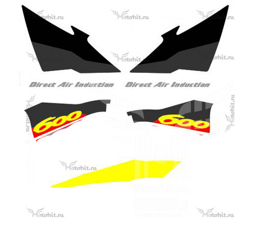 Комплект наклеек Honda CBR-600-F3 1995-1996 GREEN PART