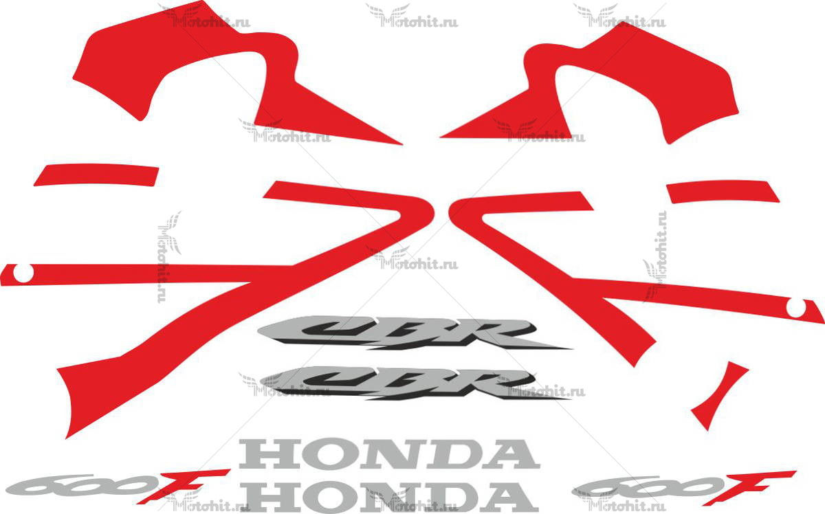Комплект наклеек Honda CBR-600-F4i 2005-2007