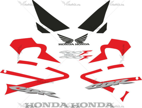 Комплект наклеек Honda CBR-600-F4i 2005-2007