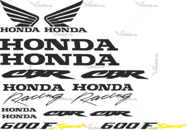 Комплект наклеек Honda CBR-600-F SPORT