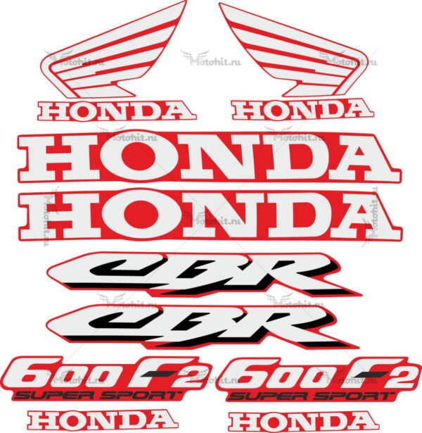 Комплект наклеек Honda CBR-600-F2 1991-1994