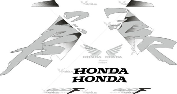 Комплект наклеек Honda CBR-600-F4 1999-2000 FOR-YELLOW