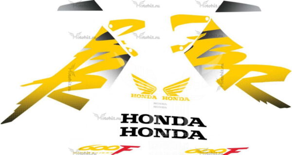 Комплект наклеек Honda CBR-600-F4 1999-2000 FOR-BLACK