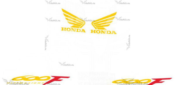 Комплект наклеек Honda CBR-600-F4 1999-2000 FOR-BLACK part