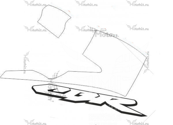 Комплект наклеек Honda CBR-600-F4I 2001-2006 FOR-BLUE-RED side