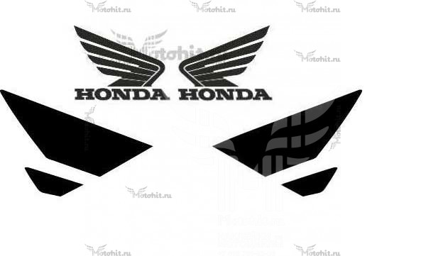 Комплект наклеек Honda CBR-600-F4I 2004 на бак