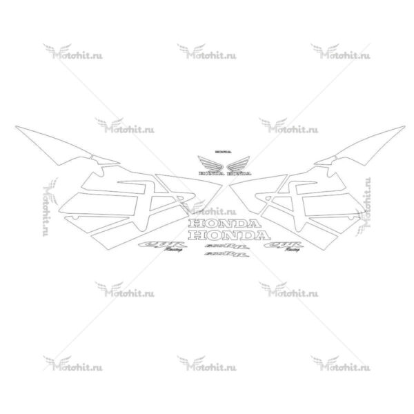 Комплект наклеек Honda CBR-600-RR 2005-2006