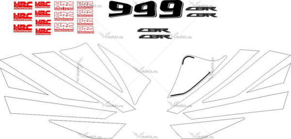 Комплект наклеек Honda CBR-600-RR 2004 CARISMA