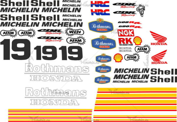 Комплект наклеек Honda CBR-600-RR 2005 ROTHMANS