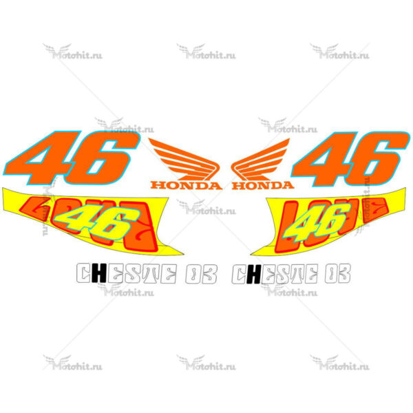 Комплект наклеек Honda CBR-600-RR 2006 ROSSI-CHESTE