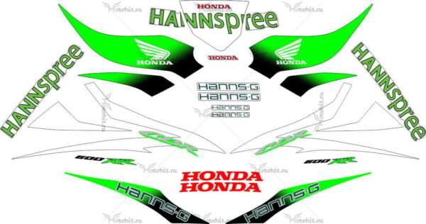 Комплект наклеек Honda CBR-600-RR 2007-2012 HANSPREE