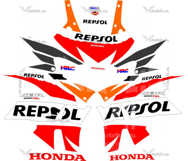 Комплект наклеек на мотоцикл Honda CBR 600RR 2013