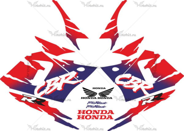 Комплект наклеек Honda CBR-900-RR 1994-1995 BLUE RED