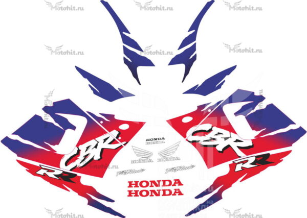 Комплект наклеек Honda CBR-900-RR 1994-1995 RED BLUE