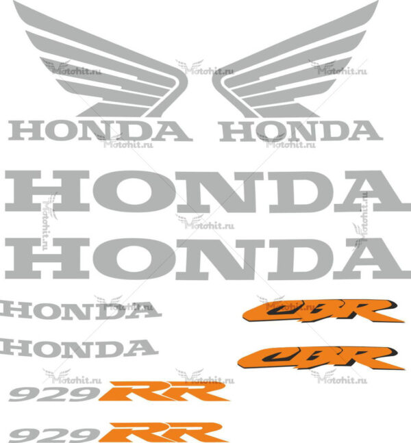 Комплект наклеек Honda CBR-929-RR 2000
