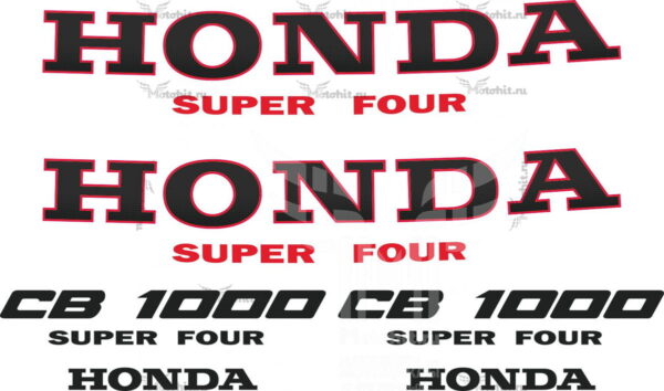Комплект наклеек Honda CB-1000-SF 1992-1998 RED