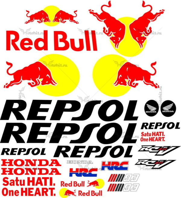 Комплект наклеек Honda CBR-1000-RR 2004 MARQUEZ