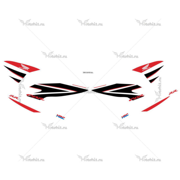 Комплект наклеек Honda CBR-1000-RR 2007 HRC-BLACK