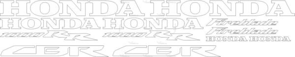Комплект наклеек Honda CBR-1000-RR 2008 только надписи