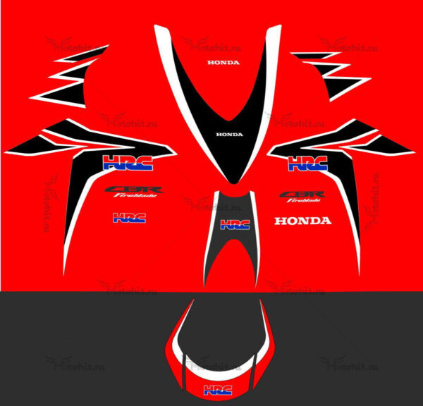 Комплект наклеек Honda CBR-1000-RR 2009 HRC