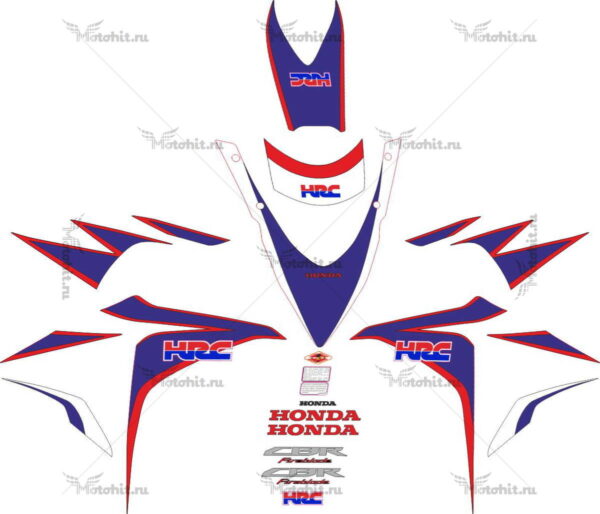 Комплект наклеек Honda CBR-1000-RR 2010-2011