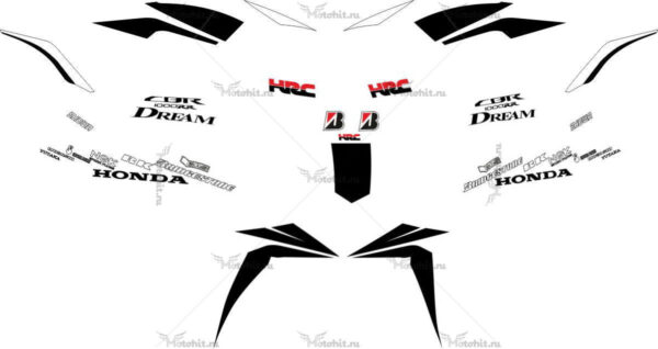 Комплект наклеек Honda CBR-1000-RR SBK8