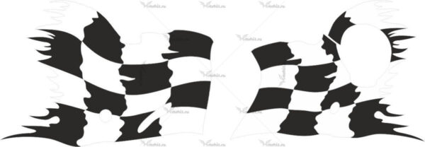 Комплект наклеек Honda CBR-1100-RR 2002 BLACKBIRD-FLAGS