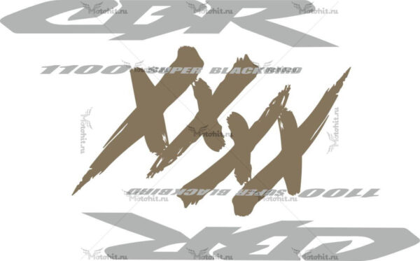 Комплект наклеек Honda CBR-1100-XX 1997-2004 LOGO