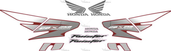 Комплект наклеек Honda CBX-250 2007 SILVER