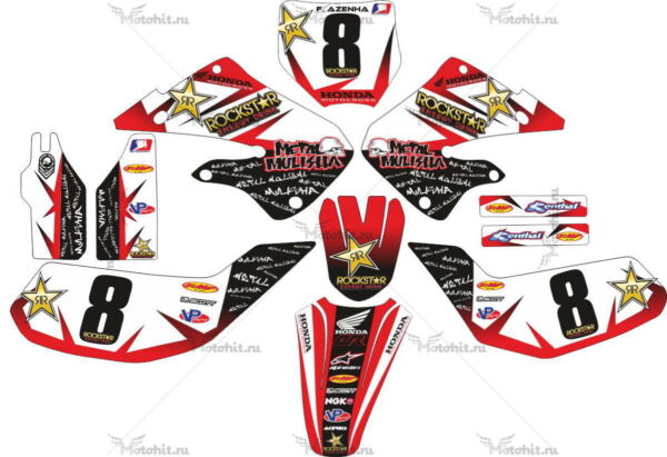 Комплект наклеек Honda CR-250 1997-1999 METAL-MULISHA