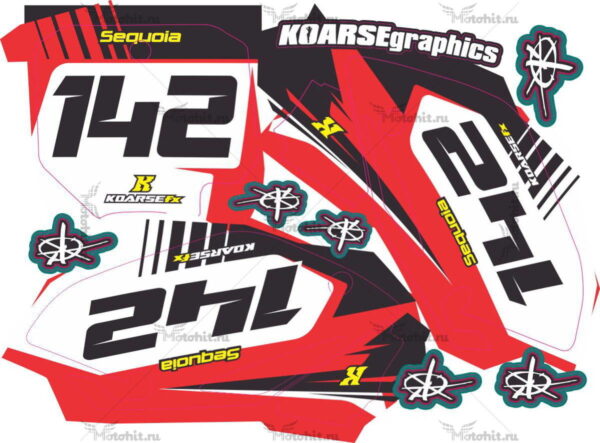 Комплект наклеек Honda CRF-150 2006-2018 KOARSE