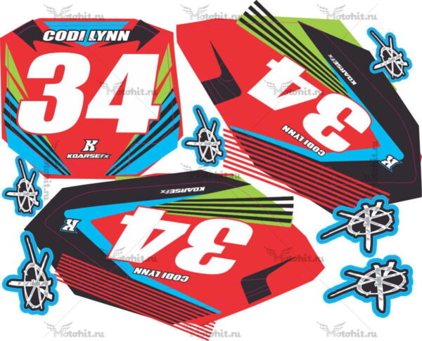 Комплект наклеек Honda CRF-150R 2006-2018 CODI