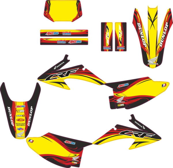 Комплект наклеек на HONDA CRF-150-230 2008-2012 LOCO