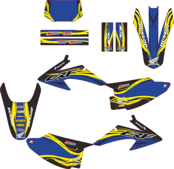 Комплект наклеек на HONDA CRF-150-230 2008-2012 LOCO-3